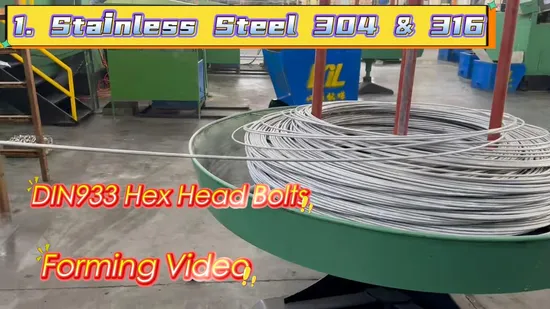 DIN933 Stainless Steel Hex Full Thread Bolts